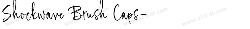 Shockwave Brush Caps字体转换